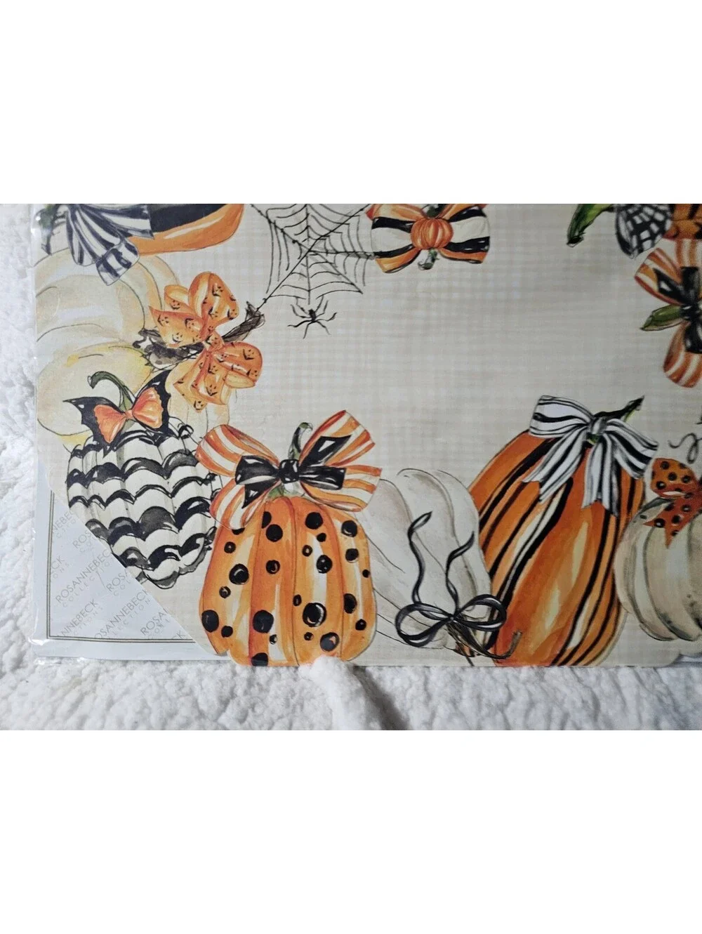 (2 Packs) New Posh 10 Placemats Paper Halloween Pumpkins & Spiders Webs 17